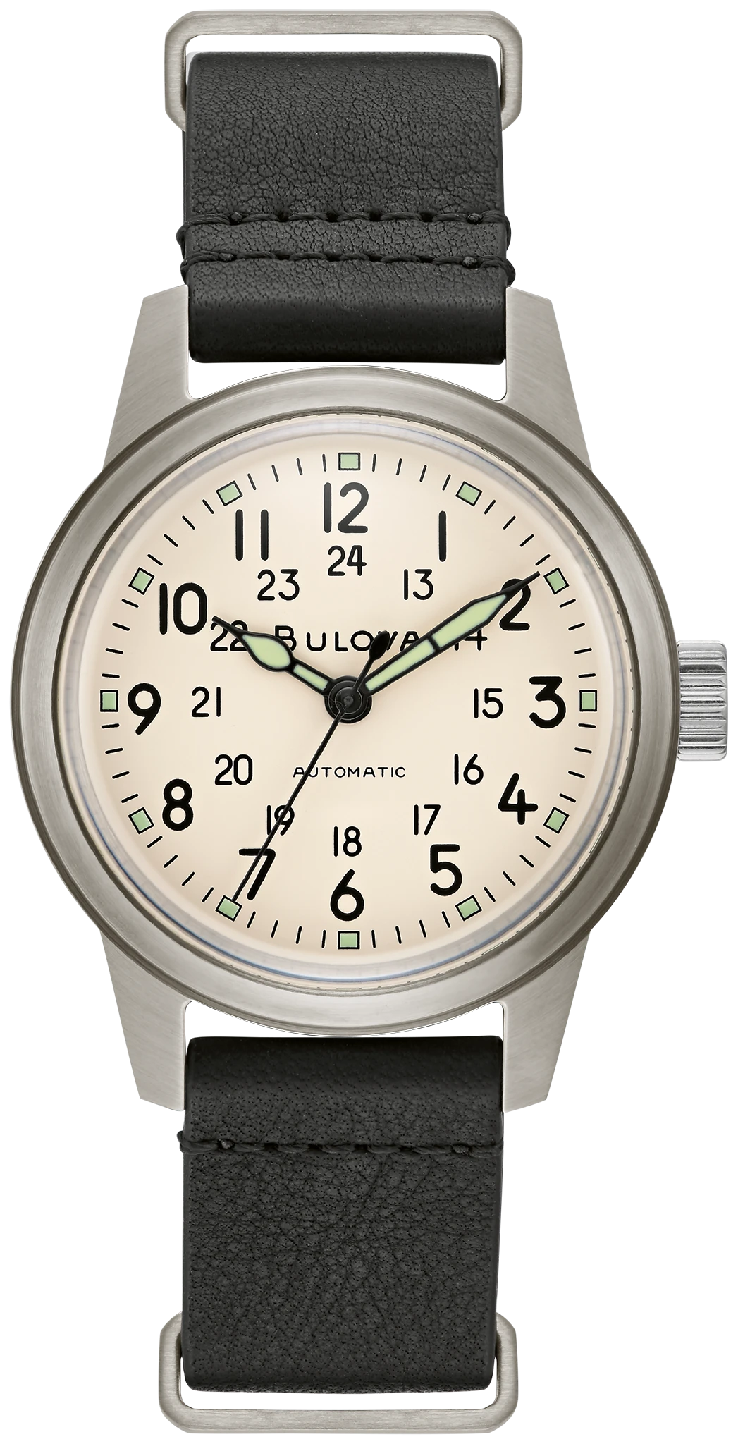 BULOVA ミリタリー 96A246 Dial Leather Strap Hack Watch 96A246 | Bulova